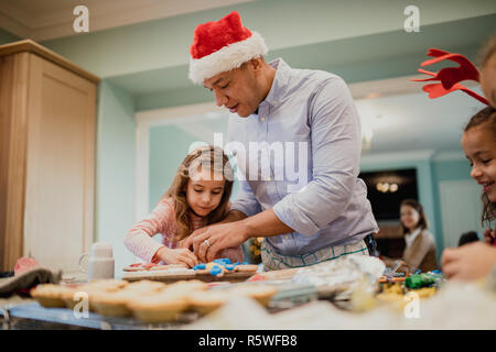 Making Chritmas Biscuits With Dad