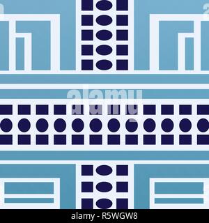 Geometric ethnic ornament for ceramics, wallpaper, textile, web, cards. Ethnic pattern. Border ornament. Tribal ornament for fabric, surface design, w Stock Vector