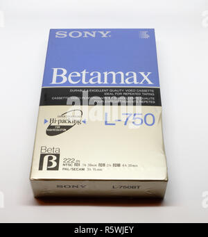 Sony Betamax tape and packaging Stock Photo - Alamy