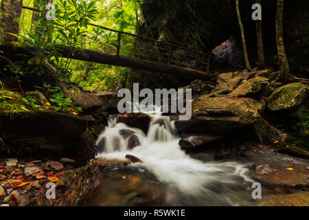 Rushing rapids in the Smoky Mountains near Asheville, North Carolina Stock Photo