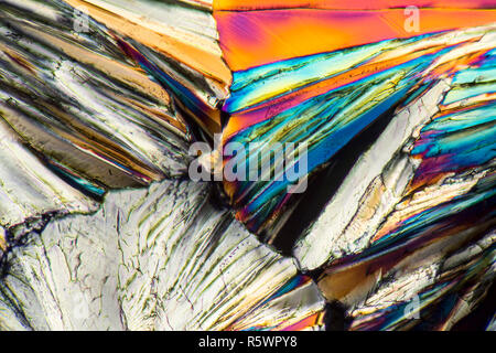 colorful sucrose micro crystals Stock Photo