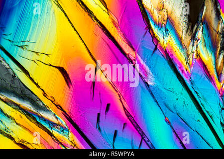 colorful sucrose micro crystals Stock Photo