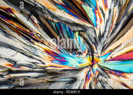 colorful sucrose micro crystals Stock Photo