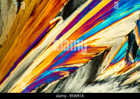 colorful sucrose micro crystals Stock Photo