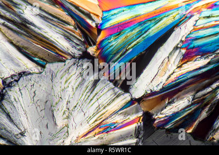 colorful sucrose micro crystals Stock Photo