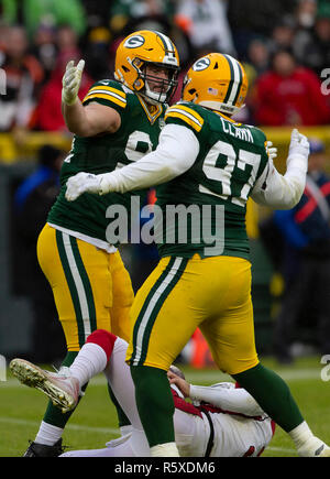 December 3, 2017: Green Bay Packers nose tackle Kenny Clark #97