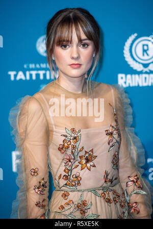 London, UK. 2nd Dec 2018. Molly Wright attends the 21st British Independent Film Awards at Old Billingsgate on December 02, 2018 in London, England. Credit: Gary Mitchell, GMP Media/Alamy Live News Stock Photo