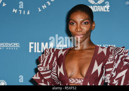 London, UK. 2nd Dec 2018. Michaela Coel Arrivers at The 21st British Independent Film Awards at 1 Old Billingsgate Walk on 21 December 2018, London, UK. Stock Photo