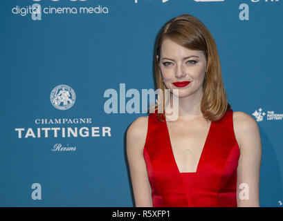 London, UK. 2nd Dec, 2018. Emma Stone attends the 21st British Independent Film Awards at Old Billingsgate. Credit: Gary Mitchell/SOPA Images/ZUMA Wire/Alamy Live News Stock Photo