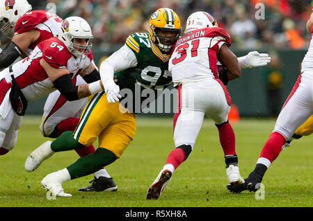 Green Bay, WI, USA. 2nd Dec, 2018. Arizona Cardinals quarterback Josh Rosen  #3 delivers a pass during the NFL Football game between the Arizona  Cardinals and the Green Bay Packers at Lambeau