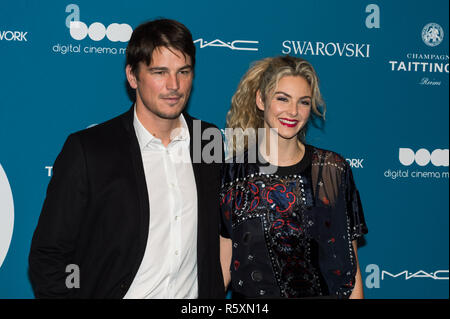 London, UK. 02nd December 2018. Josh Hartnett and Tamsin Egerton attend the 21st British Independent Film Awards (BIFAs) at Old Billingsgate in the City of London. Credit: Wiktor Szymanowicz/Alamy Live News Stock Photo