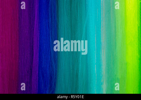 Close up of colorful textile threads pattern Stock Photo