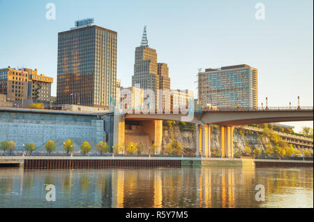 Overview of downtown St. Paul, MN Stock Photo