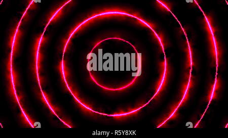 Abstract animated background with energy circles. Stock Photo