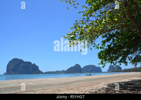 Pak Meng beach in Trang. Peaceful, quiet beach in Thailand - amazing view Stock Photo