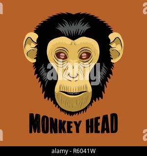 Hipster Skull Illustration Mascot, best for print design Stock Vector