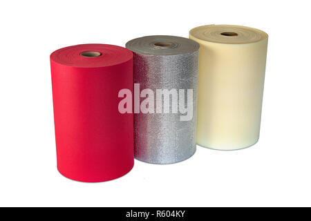 Multi Colour Rolls Polyethylene Material Shockproof Foam Stock Photo
