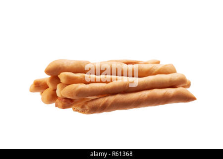 Cheese breadsticks isolated on white background. Stock Photo