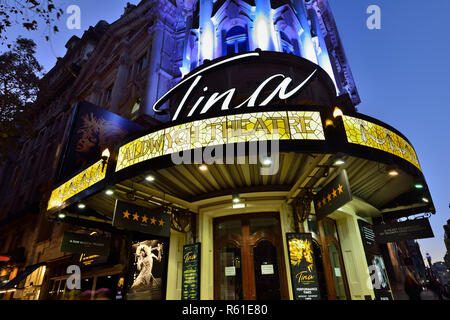 Aldwych Theatre showing Tina musical show, Aldwych, Westend,  City of Westminster, London, United Kingdom Stock Photo