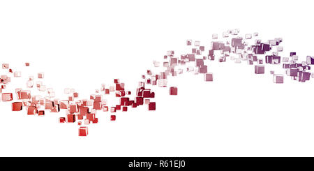 Colorful Abstract on White Stock Photo
