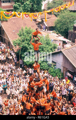 Janmashtami Festivals, Mumbai, Maharashtra, India Stock Photo