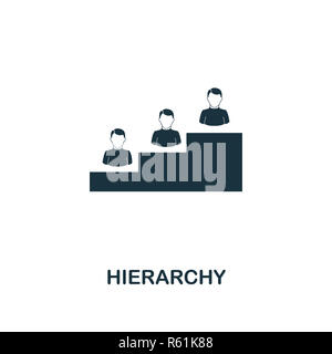 Hierarchy icon. Premium style design from teamwork collection. UX and UI. Pixel perfect hierarchy icon for web design, apps, software, printing usage. Stock Photo