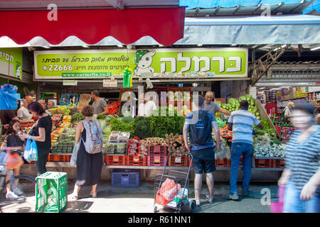 Carmel Market in Tel Aviv, Israel Stock Photo