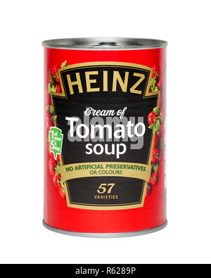 Can of Heinz Tomato Soup Stock Photo