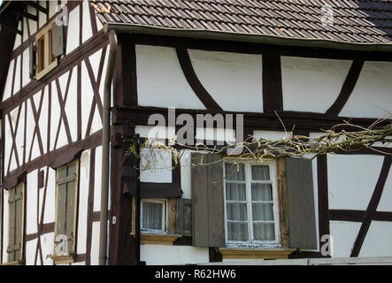 half-timbered house rheinzabern Stock Photo