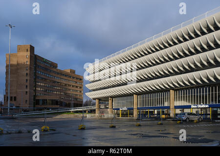 The Brutalist concrete curves of Preston Bus Station, now a listed building Stock Photo