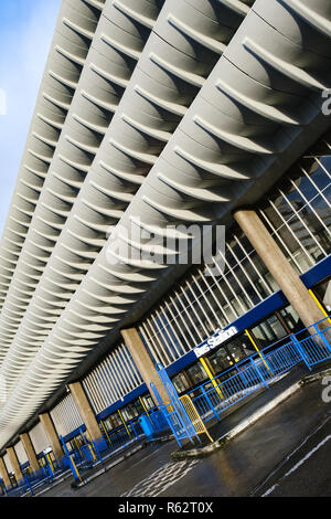 The Brutalist concrete curves of Preston Bus Station, now a listed building Stock Photo