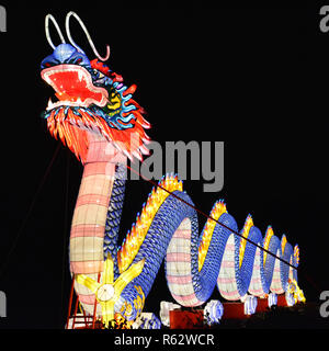 The annual North Carolina Chinese Lantern Festival held in the town of Cary, a suburb of Raleigh. Stock Photo