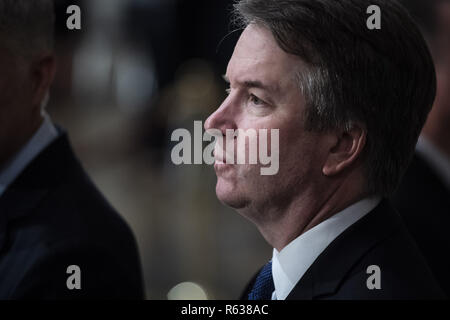 Washington, District of Columbia, USA. 3rd Dec, 2018. WASHINGTON, DC - DECEMBER 3 : Supreme Court Associate Justice Brett M. Kavanaugh waits for the arrival of Former president George H.W. Bush to lie in State at the U.S. Capitol Rotunda on Capitol Hill on Monday, Dec. 03, 2018 in Washington, DC. (Photo by Jabin Botsford/Pool) Credit: Jabin Botsford/CNP/ZUMA Wire/Alamy Live News Stock Photo