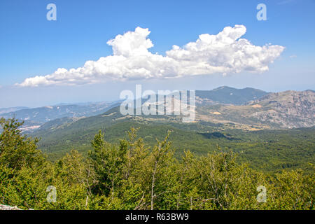 View of Pollino national park in Basilicata, Italy Stock Photo
