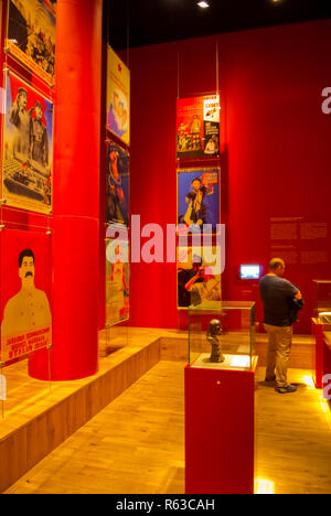 Soviet era propaganda posters, The Museum of Second World War, Gdansk, Poland Stock Photo