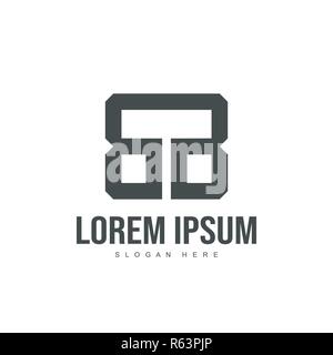 BB Letter logo design. Initial letter logo template design Stock Vector