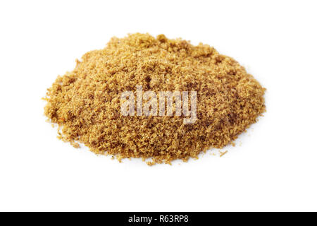 Heap of ground cumin powder isolated on white background Stock Photo