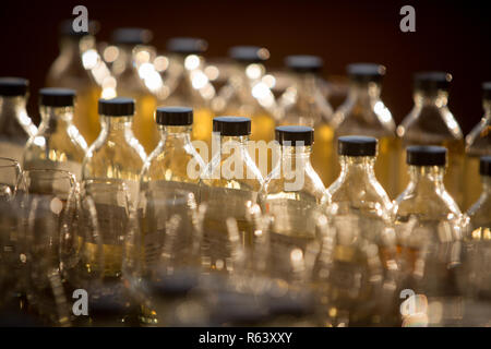 Single malt whisky blending & cataloguing room, at William Grant & Sons, Glasgow, Scotland. Stock Photo