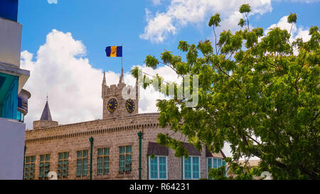 The parliament at Bridgetown, Barbados. Stock Photo