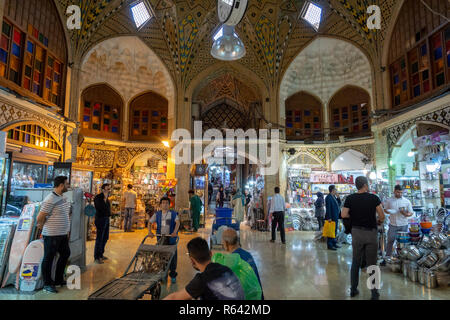 Tehran, Iran - June, 2018: Grand Bazaar in Tehran city, Iran. The Grand Bazaar is an old historical bazaar in Tehran, Iran. Stock Photo