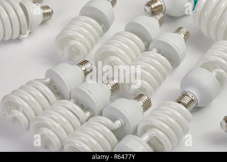 Compact Flurescent Bulbs Stock Photo
