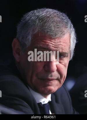 Portugal manager Fernando Santos during the UEFA Nations League Finals draw at the Shelbourne Hotel, Dublin Stock Photo