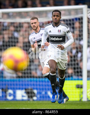 Ryan Sessegnon of Fulham during the Premier League match between Chelsea and Fulham at Stamford Bridge, London, England on 2 December 2018. Photo by A
