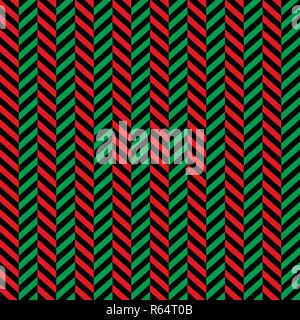Herringbone Christmas seamless pattern on black background eps 10 Stock Vector