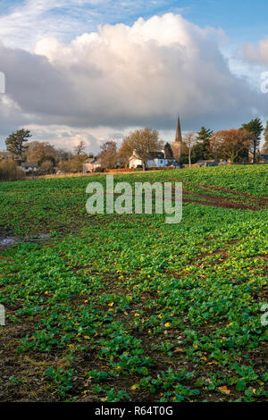 The village of Trellech in Monmouthshire, South Wales. Stock Photo