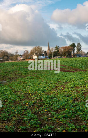 The village of Trellech in Monmouthshire, South Wales. Stock Photo