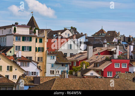 Roofs of Zurich Stock Photo