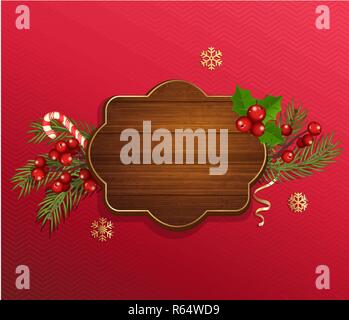 I Wish You A Merry Christmas And Happy New Year Vintage Background With Typography. 2023 Stock