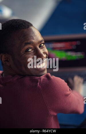 Close-up Of Person Typing On Laptop At startup office. Stock Photo