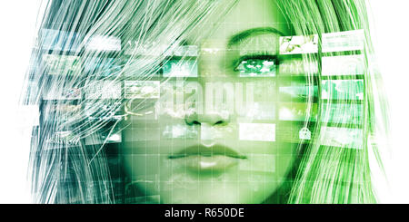 Empowered By Technology Stock Photo